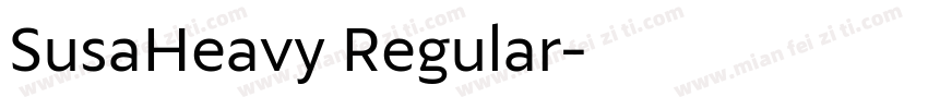 SusaHeavy Regular字体转换